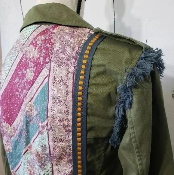 Matilda Jane Olive Boho Moments with You Letterman Jacket - Picture 9 of 12